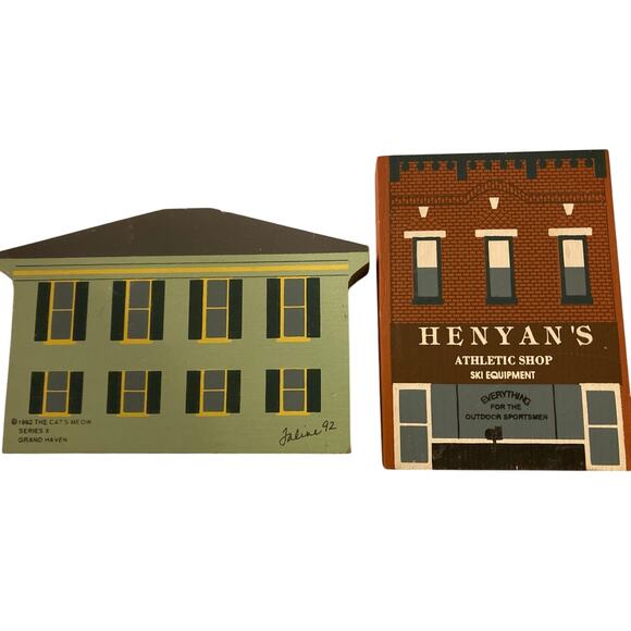 The Cat’s Meow 1992 Series X Lot of 7 Buildings –style by Faline Jones - Picture 4 of 5